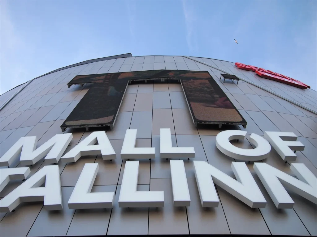 Parmet T1 Mall of Tallinn kaubanduskeskus fassaad arhitektuurifoto