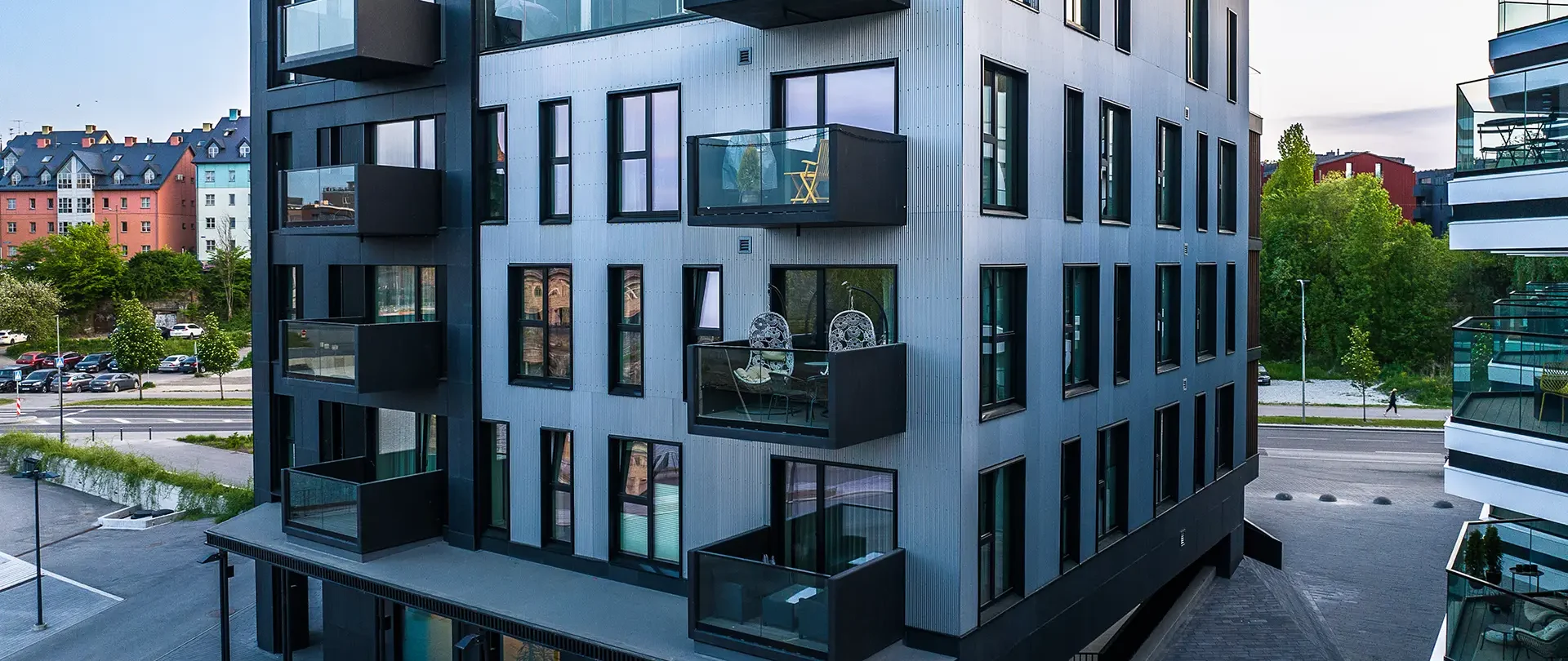 Parmet Kalaranna 8 kortermajad fassaad arhitektuurifoto